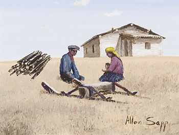 Other Boy is at School by Allen Sapp