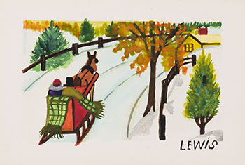 Sleigh Ride par Maud Lewis