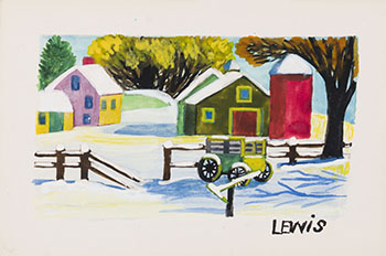 Winter on the Farm par Maud Lewis