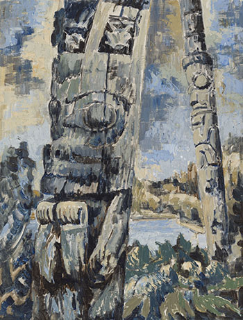 Beaver Totems at Ninstints par Nell Mary Bradshaw