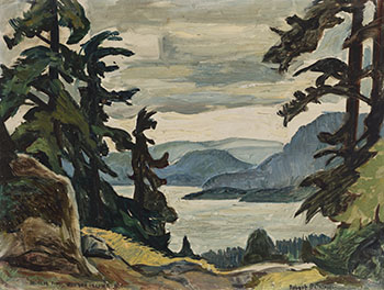 Douglas Firs, Pender Island, BC par Robert Bateman