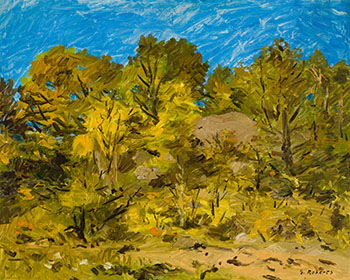 Yellow Trees and Blue Sky by William Goodridge Roberts