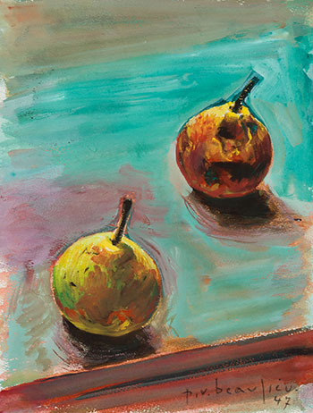 Nature morte aux poires par Paul Vanier Beaulieu