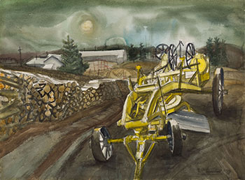 Road Grader, Petawawa Ont. by Jack Leonard Shadbolt