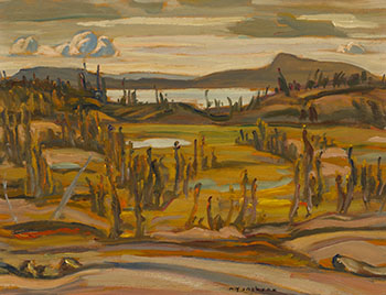 Autumn Landscape, N.W.T. / Lakeshore par Alexander Young (A.Y.) Jackson