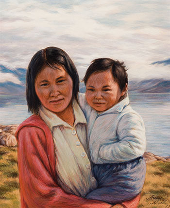 Mother with Boy in Pangurtung by Anna T. Noeh