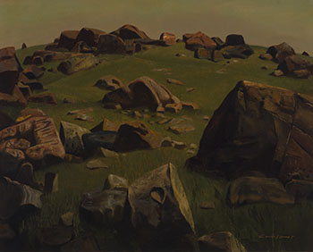 Glacial Erratics on a Hill Top by Charles Fraser Comfort