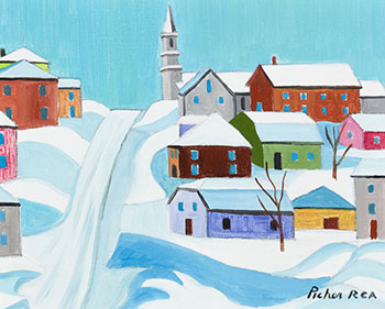 Gaspesian Village by Claude Picher