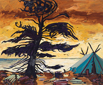 Campement, rivière Mingan by Bruno Cote