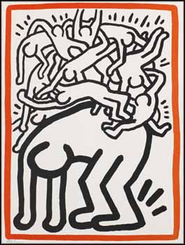 Fight AIDS Worldwide par Keith Haring