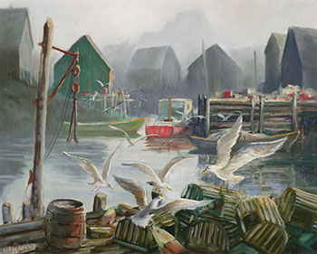  Peggy's Cove by William Edward De Garthe
