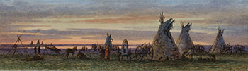 	Indian Encampment, Red Deer Lake par Frederick Arthur Verner