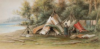 	Indian Encampment par Frederick Arthur Verner