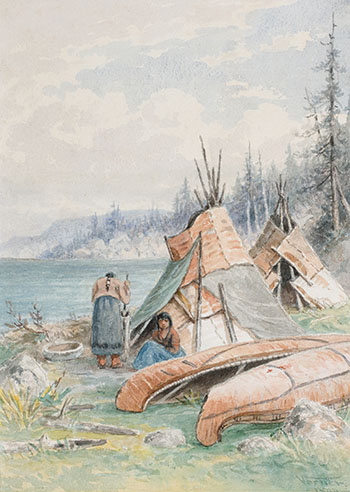 Encampment by the Lake by Frederick Arthur Verner
