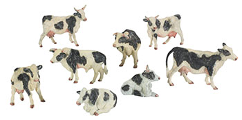 Little Cow Set by Joseph Hector Yvon (Joe) Fafard