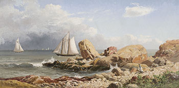 Off the Gloucester Coast par Lucius Richard O'Brien