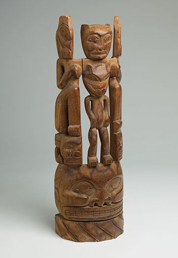 Northwest Coast Totem Pole by  Northwest Coast Artist, Unidentified