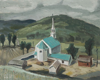 Rural Church by Bruno Joseph Bobak