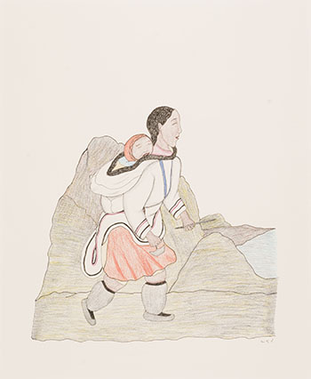 Mother and Baby by Napachie Pootoogook
