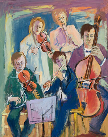 Five Musicians, Musique Baroque by Henri Leopold Masson