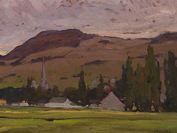 Village at Dusk by John William (J.W.) Beatty