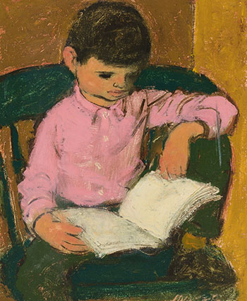 Boy Reading by William Arthur Winter