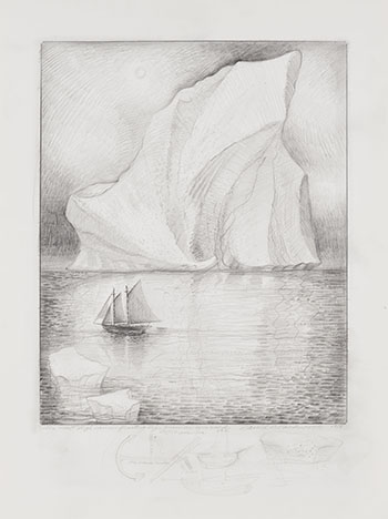 Study for The Flora S. Nickerson Down on the Labrador par David Lloyd Blackwood