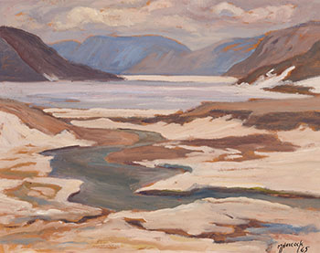 Looking toward Ketuktoo Bay - Milne Inlet, N.W.T. par Dr. Maurice Hall Haycock