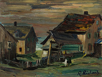 Vieilles maisons Baie-Saint-Paul par René Jean Richard