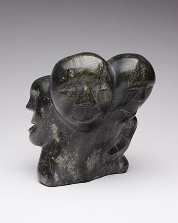 Four Heads by Unidentified Inuit Artist