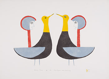 Golden Plovers by Jessie Oonark