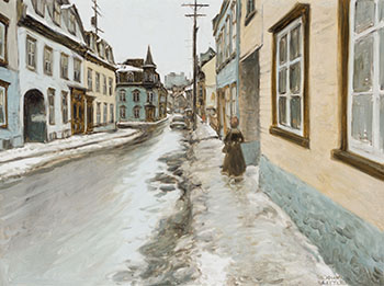 Rue St-Vallier, Looking to Place Lépine, Québec by John Geoffrey Caruthers Little