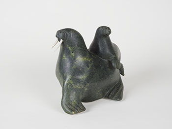 Walrus and Pup by Unidentified Cape Dorset