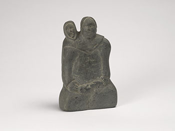 Mother with Child in her Amaut by Yvonne Kanayuq Arnakyuinak