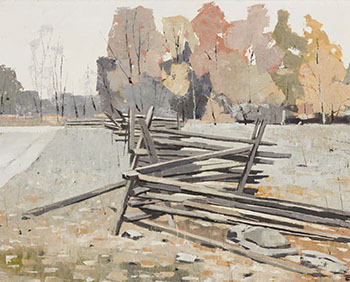 Snake Fence, Coboconk Ont by Donald Appelbe Smith
