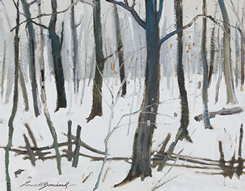 Fence in the Woods by Lorne Holland Bouchard