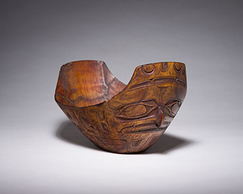 Haida Horn Bowl by Early Haida Artist