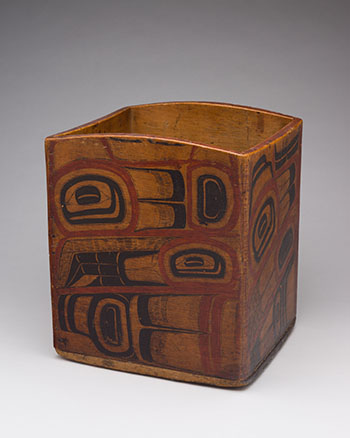Tlingit Painted Storage Box by Early Tlingit Artist