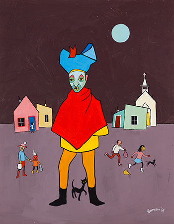 Charles at Halloween by Ted Harrison