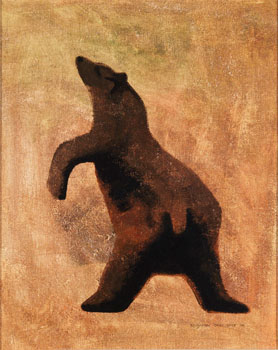Bear / Untitled (verso) par Benjamin Chee Chee