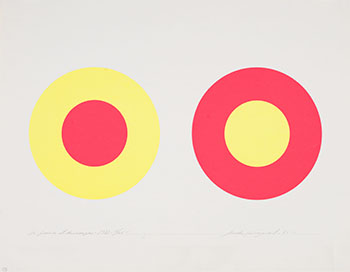 Le jaune et le rouge, 1971 by Claude Tousignant