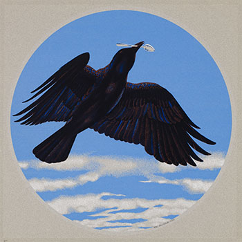 Crow with Silver Spoon par Alexander Colville