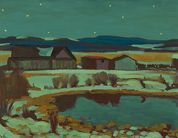 The Pond at Night by Illingworth Holey Kerr