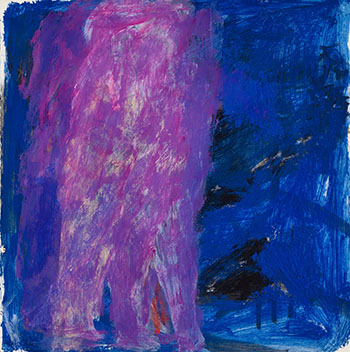 Untitled (Figures in Purple) par Betty Roodish Goodwin