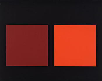 Étude pour double écran chromatique #3 by Claude Tousignant