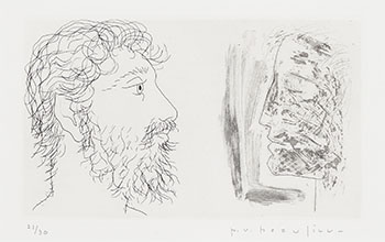 Deux profils by Paul Vanier Beaulieu