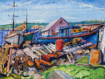 Neils Harbour by Arthur Lismer