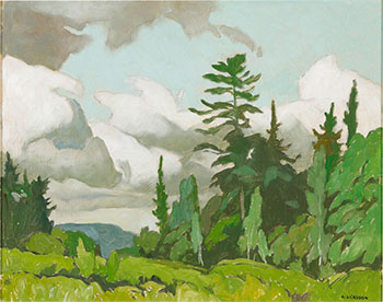 Near Oxtongue River by Alfred Joseph (A.J.) Casson