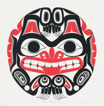 Xhuwaji / Haida Grizzly Bear par William Ronald (Bill) Reid