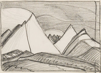 Mountain Drawing No. 7 par Lawren Stewart Harris